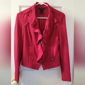 Professional White House Black Market Red Blazer Jacket (00)